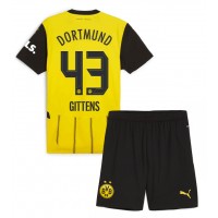 Fotbalové Dres Borussia Dortmund Jamie Bynoe-Gittens #43 Dětské Domácí 2024-25 Krátký Rukáv (+ trenýrky)